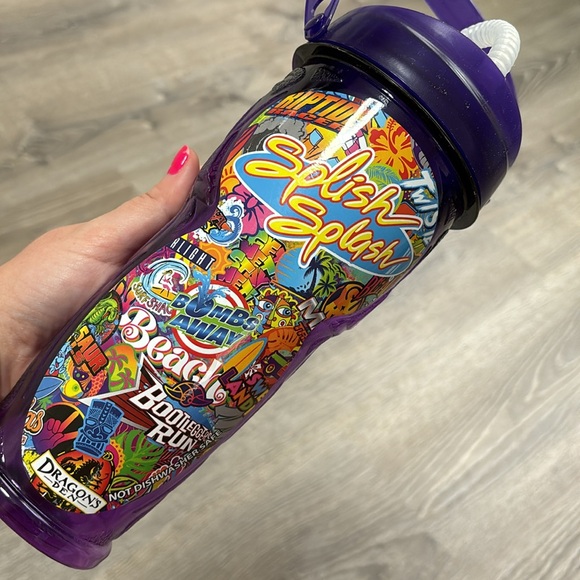 Splish splash collectors bottle purple with straw - Picture 6 of 7